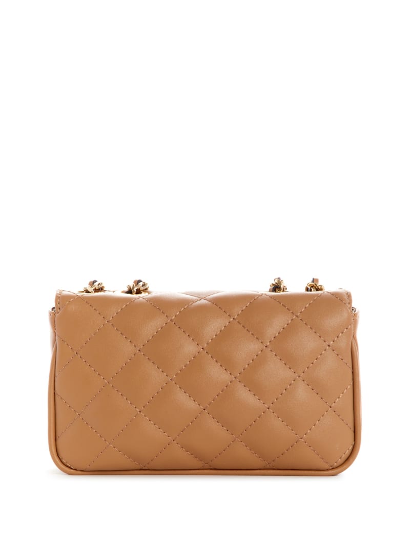 Torby Mini Damskie Guess Cessily Quilted Convertible Beżowe | 0418352-XG