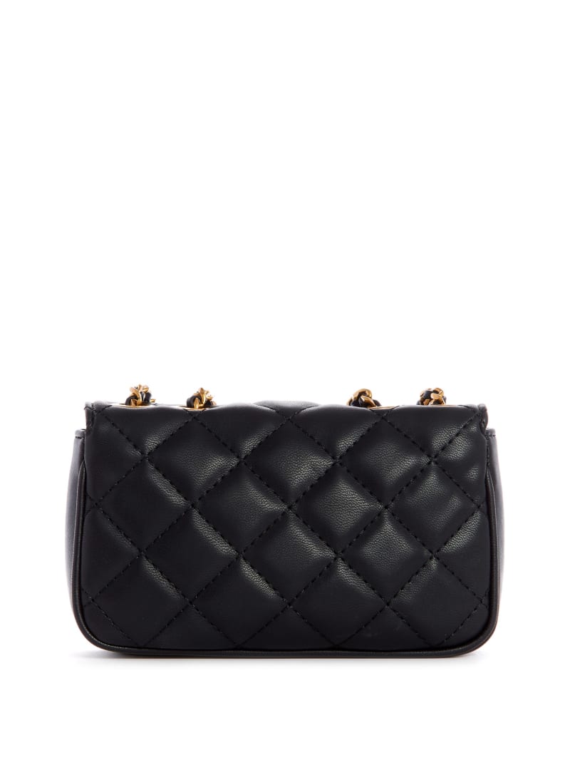 Torby Mini Damskie Guess Cessily Quilted Convertible Czarne | 8914306-IJ