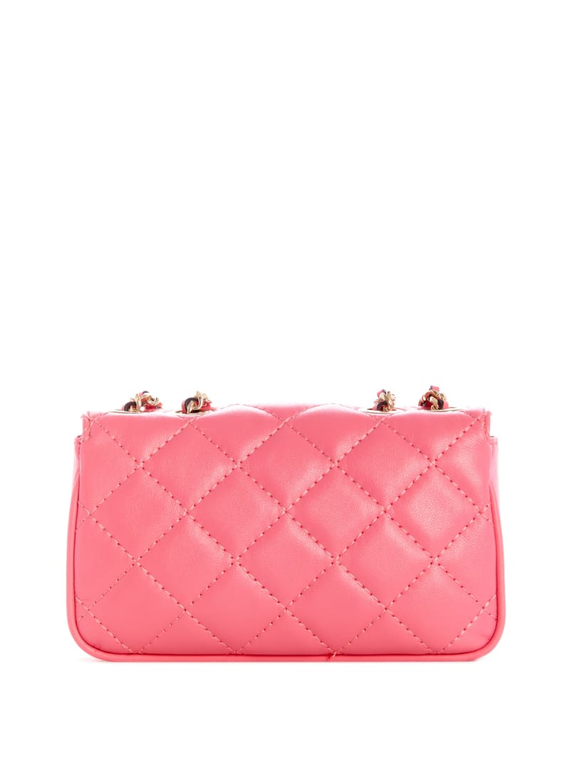 Torby Mini Damskie Guess Cessily Quilted Convertible Niebieskie | 8936450-NC