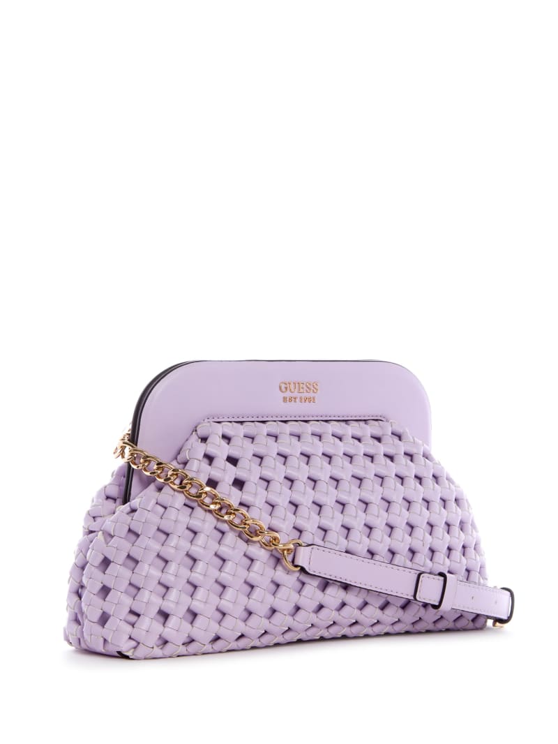 Torby Mini Damskie Guess Sicilia Frame Clutch Fioletowe | 4971352-IE