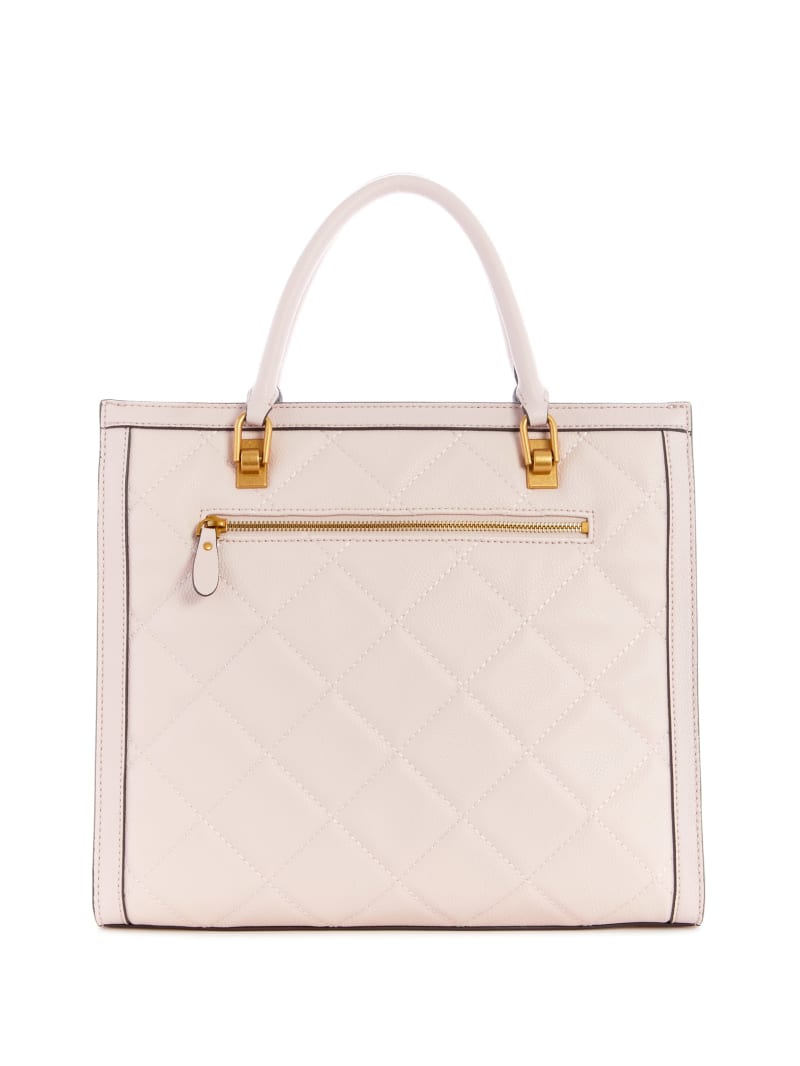 Torby Tote Damskie Guess Abey Quilted Elite Różowe | 9178654-ID