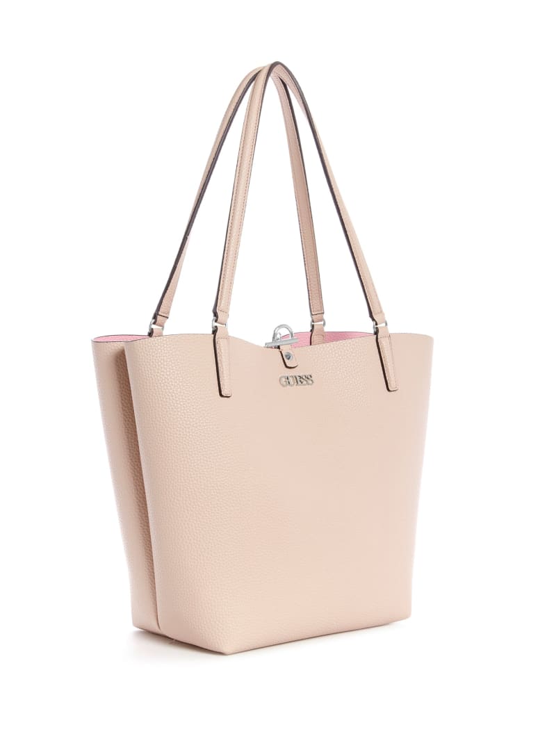 Torby Tote Damskie Guess Alby Toggle Różowe | 4712069-XY