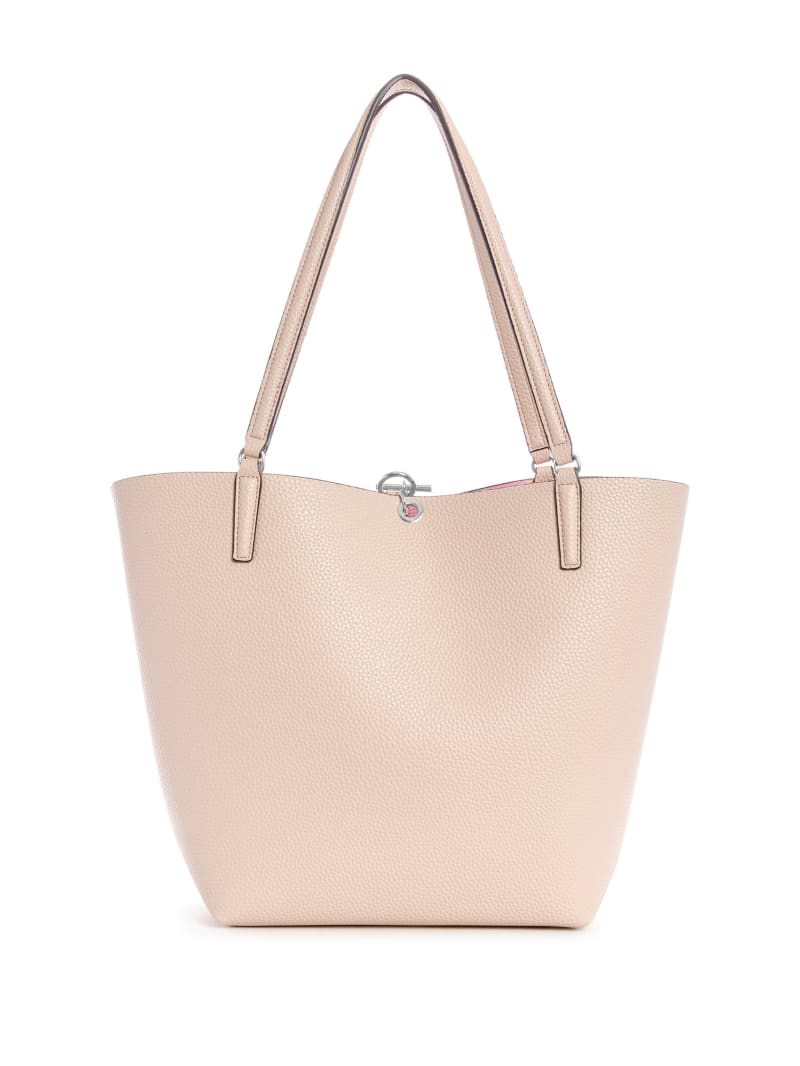 Torby Tote Damskie Guess Alby Toggle Różowe | 4712069-XY