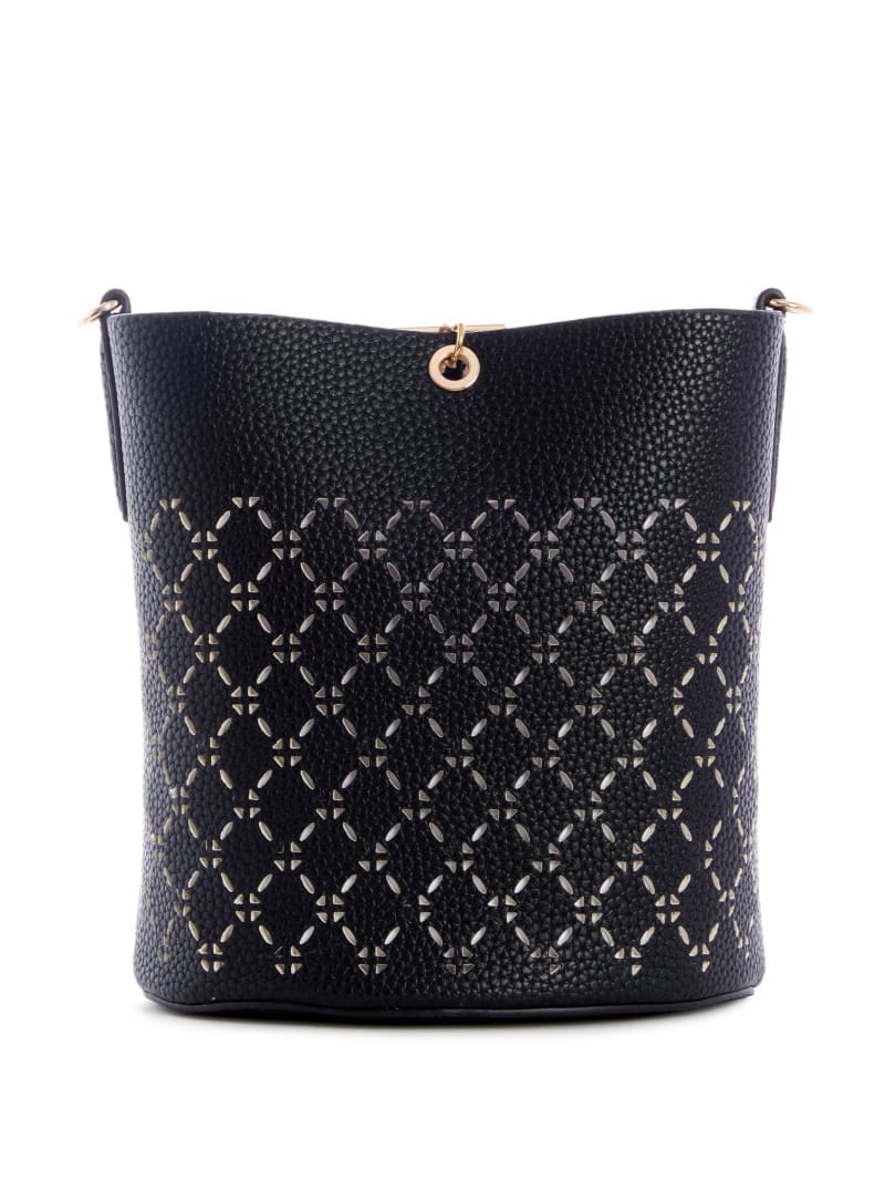 Torby Tote Damskie Guess Amara Czarne | 8394271-NE