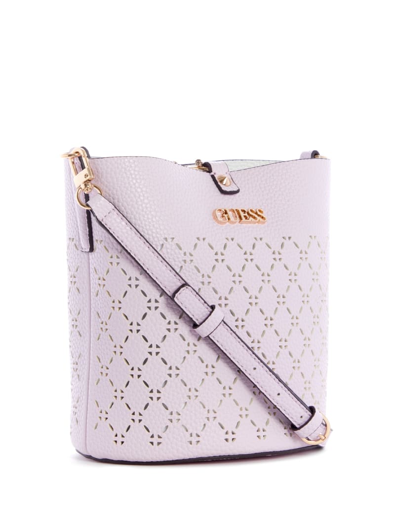 Torby Tote Damskie Guess Amara Fioletowe | 1283470-KD