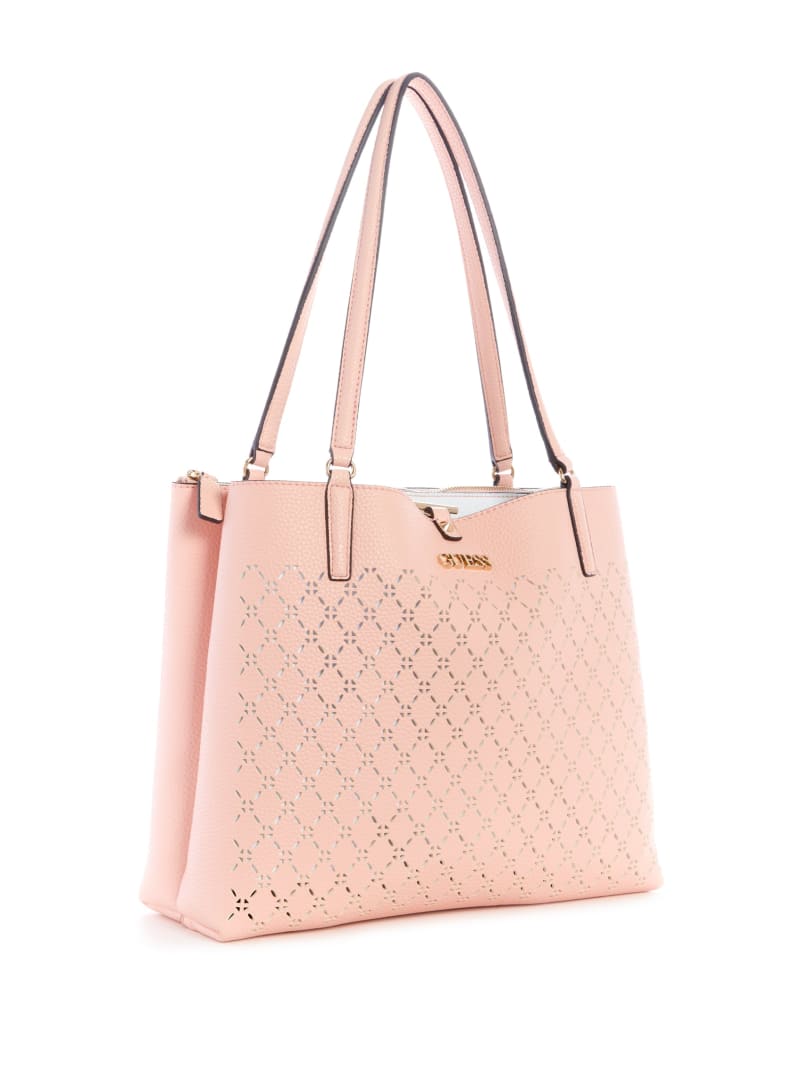 Torby Tote Damskie Guess Amara Society Koralowe | 8927063-BE