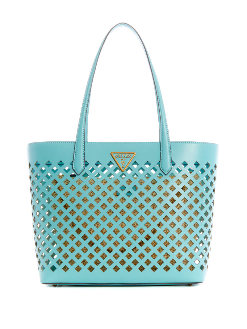 Torby Tote Damskie Guess Aqua Turkusowe | 5791438-RP