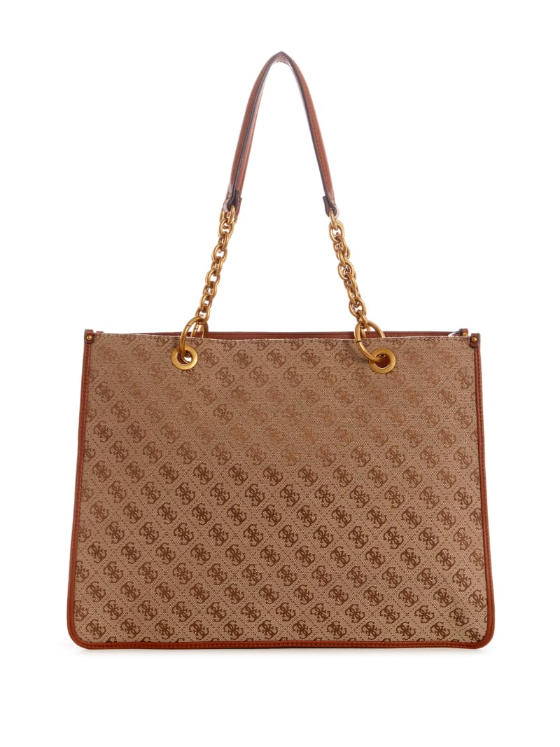 Torby Tote Damskie Guess Aviana Brązowe | 4365192-CJ