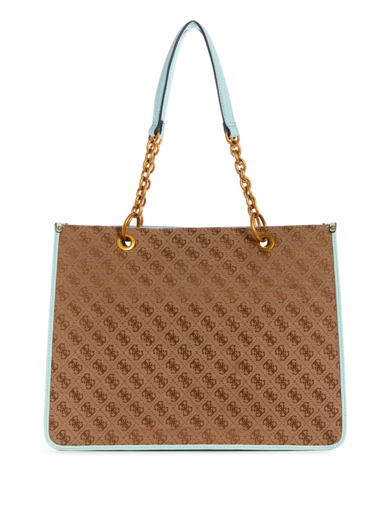 Torby Tote Damskie Guess Aviana Brązowe | 6572431-TS