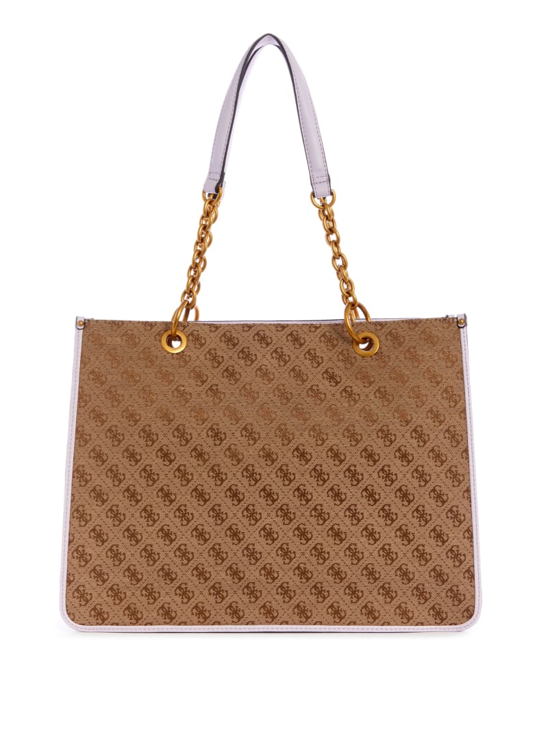 Torby Tote Damskie Guess Aviana Fioletowe | 5261497-MA