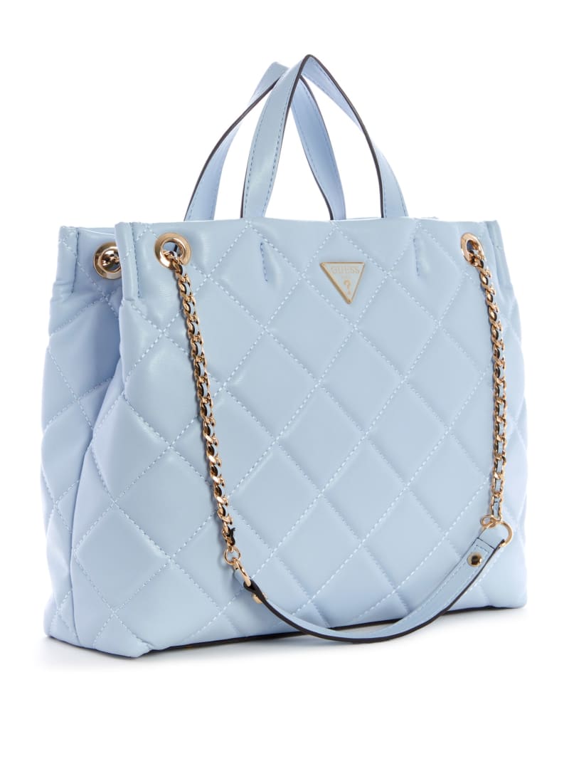 Torby Tote Damskie Guess Cessily Girlfriend Niebieskie | 2148097-LU