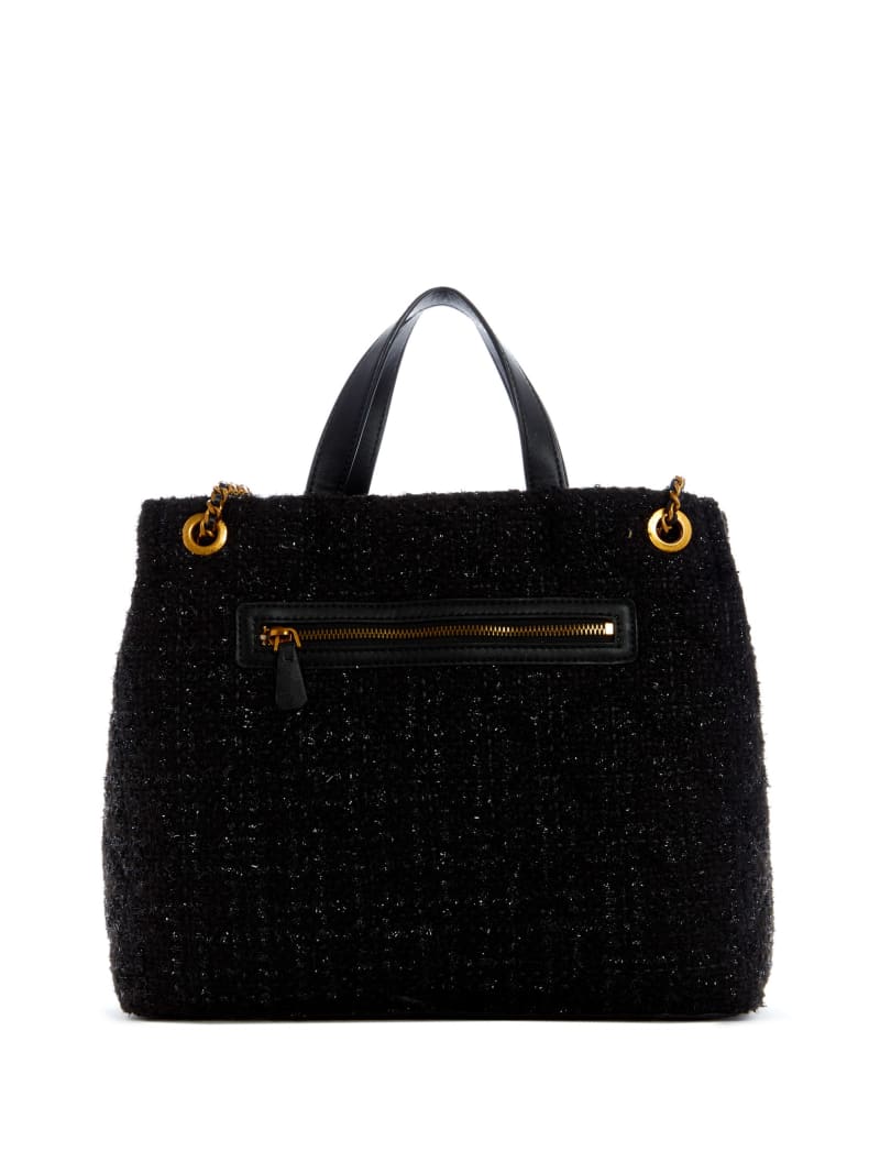 Torby Tote Damskie Guess Cessily Girlfriend Czarne | 4931527-ZI