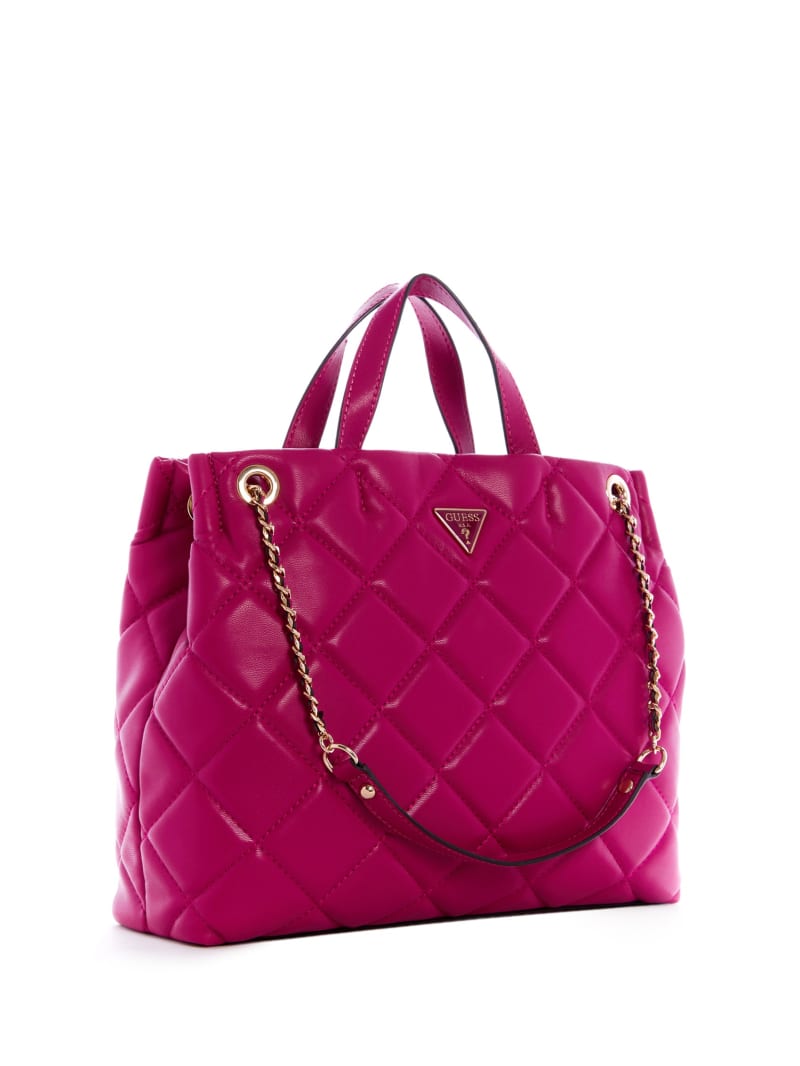 Torby Tote Damskie Guess Cessily Girlfriend Fuksja | 8679103-WY