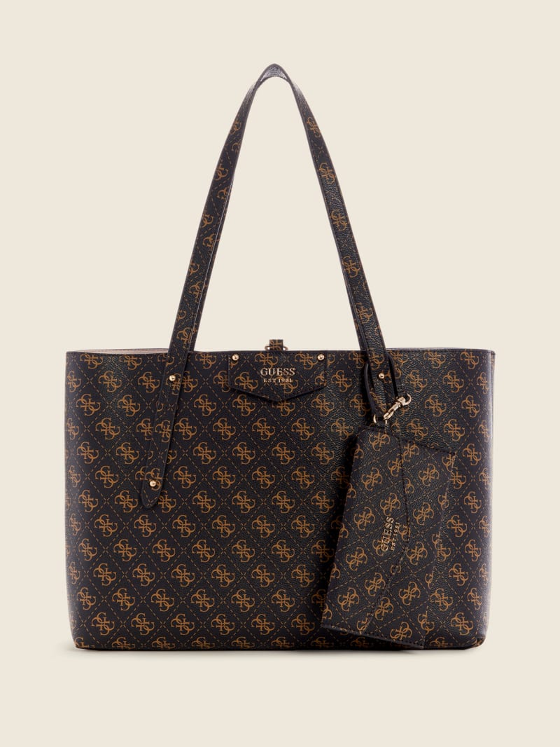 Torby Tote Damskie Guess Eco Brenton Logo Kolorowe | 2580367-DW