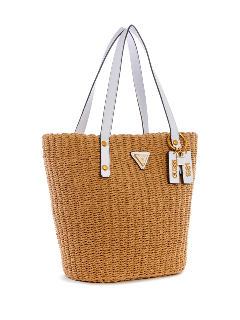 Torby Tote Damskie Guess Lilica Białe | 3658970-VQ