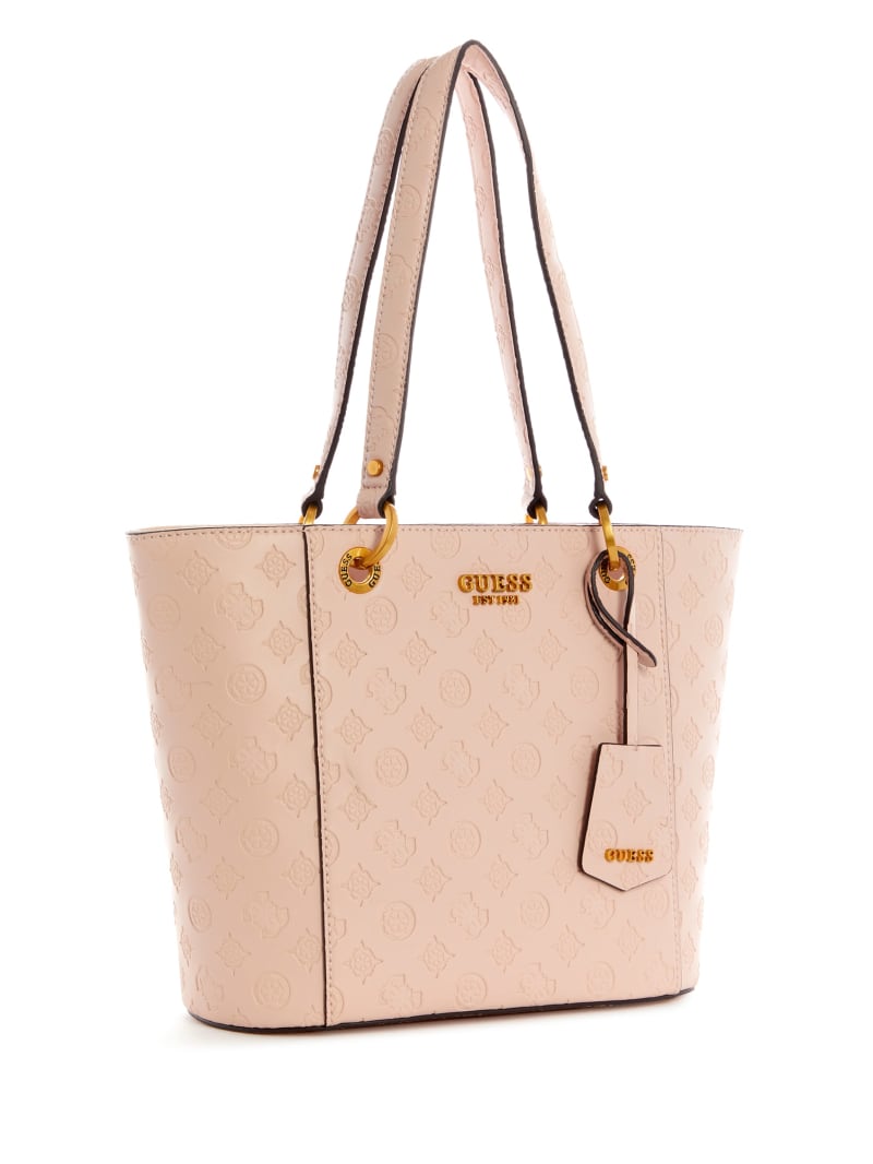 Torby Tote Damskie Guess Noelle Small Elite Różowe | 4879201-GN