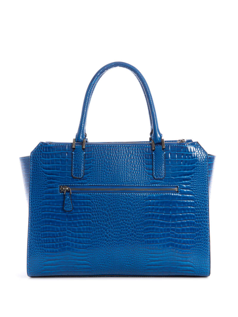 Torby Tote Damskie Guess Raffie Carryall Niebieskie | 5108296-IW