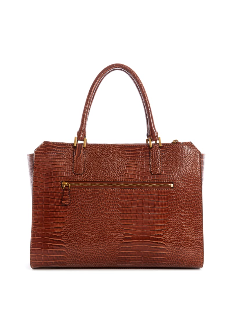 Torby Tote Damskie Guess Raffie Carryall Brązowe | 6853940-HM