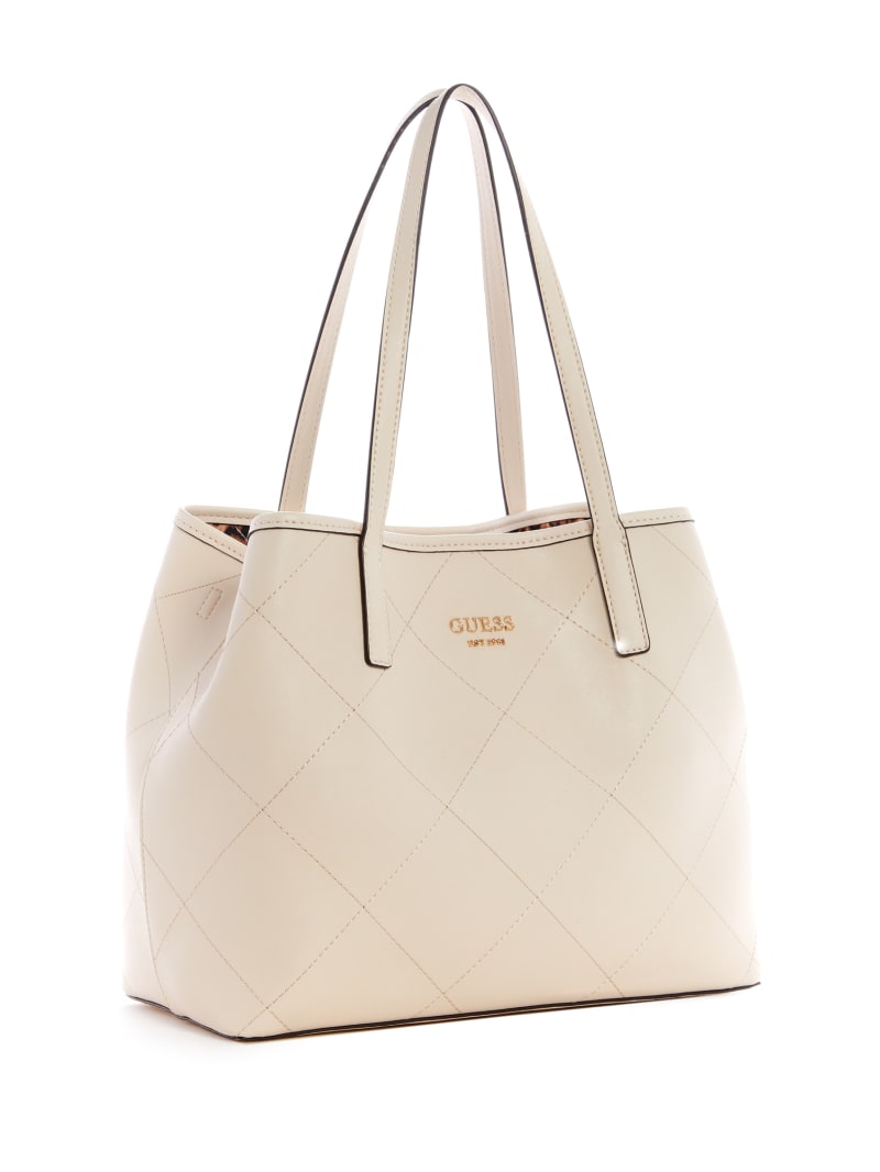 Torby Tote Damskie Guess Vikki Quilted Szare | 2475983-ER