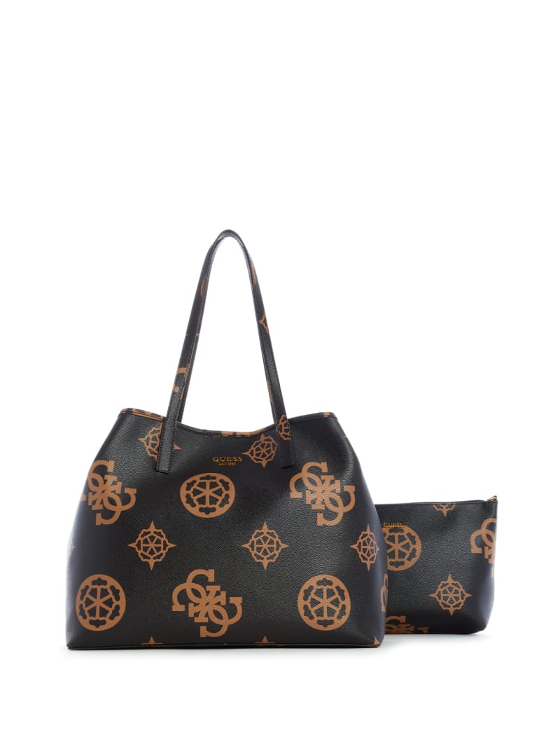 Torby Tote Damskie Guess Vikky Logo Large Kolorowe | 4589076-CR