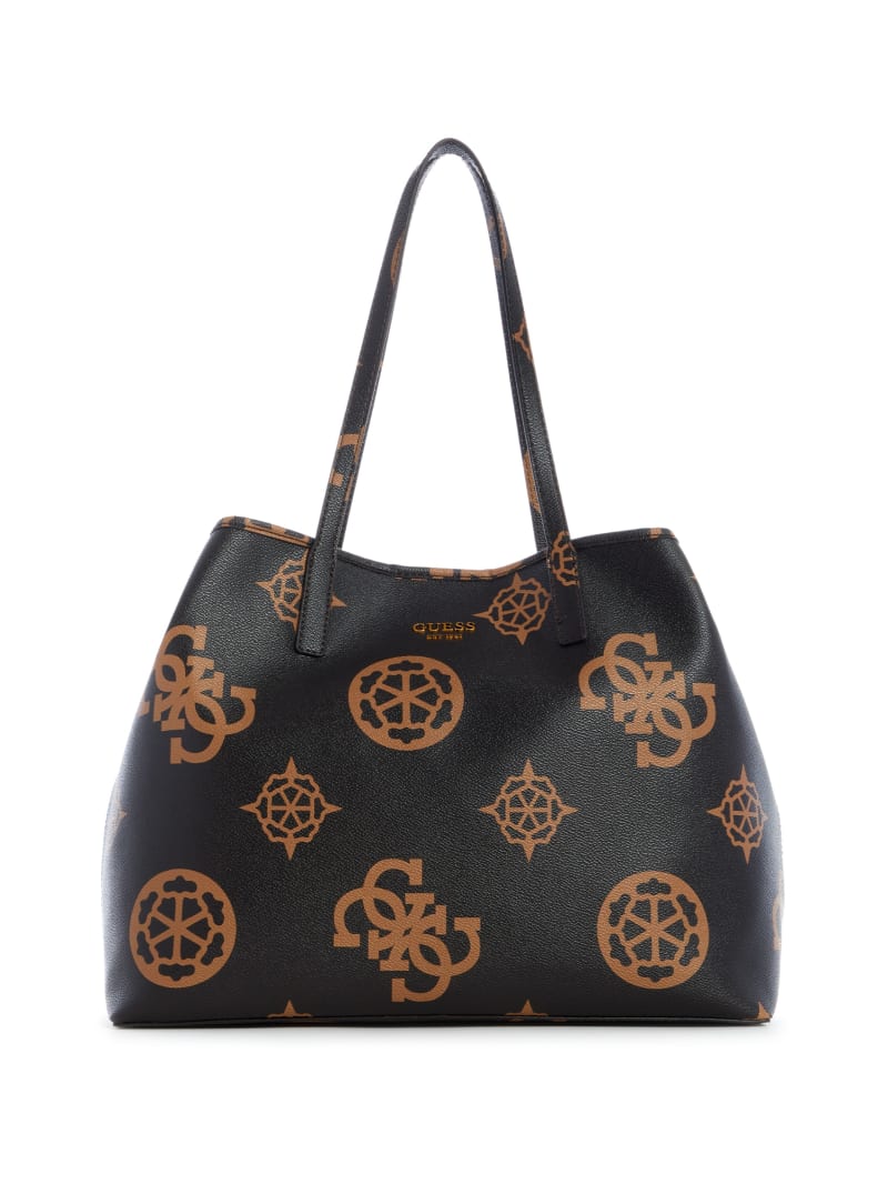 Torby Tote Damskie Guess Vikky Logo Large Kolorowe | 4589076-CR