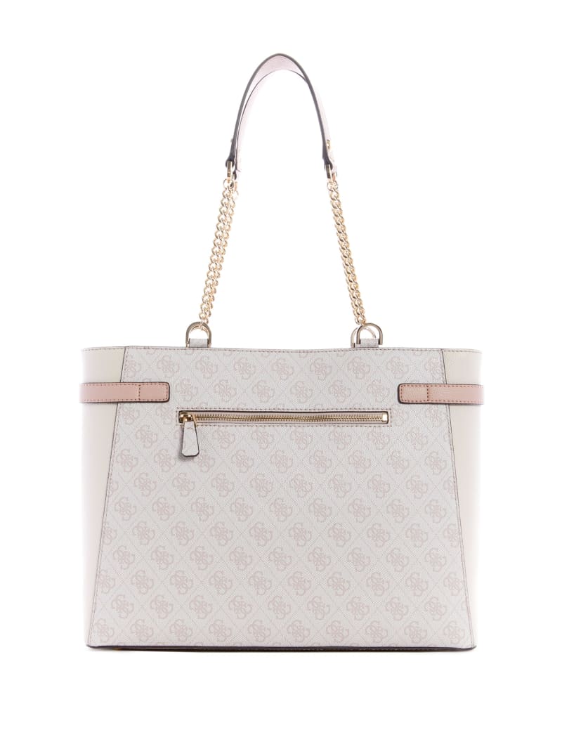 Torby Tote Damskie Guess Zadie Logo Girlfriend Różowe | 5342987-YL