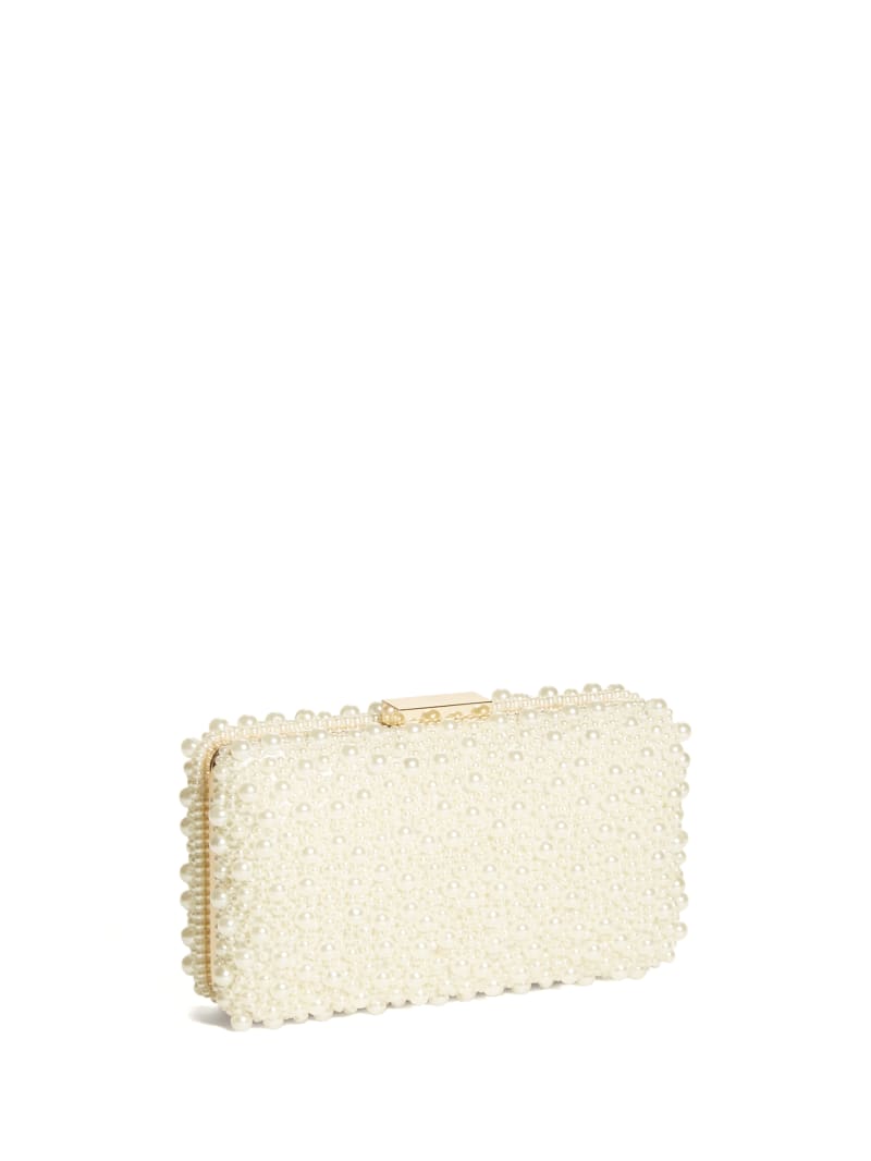 Torebki Damskie Guess Pearl Clutch Złote | 3485102-VC