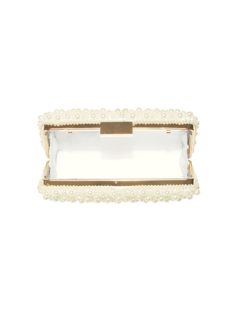 Torebki Damskie Guess Pearl Clutch Złote | 3485102-VC