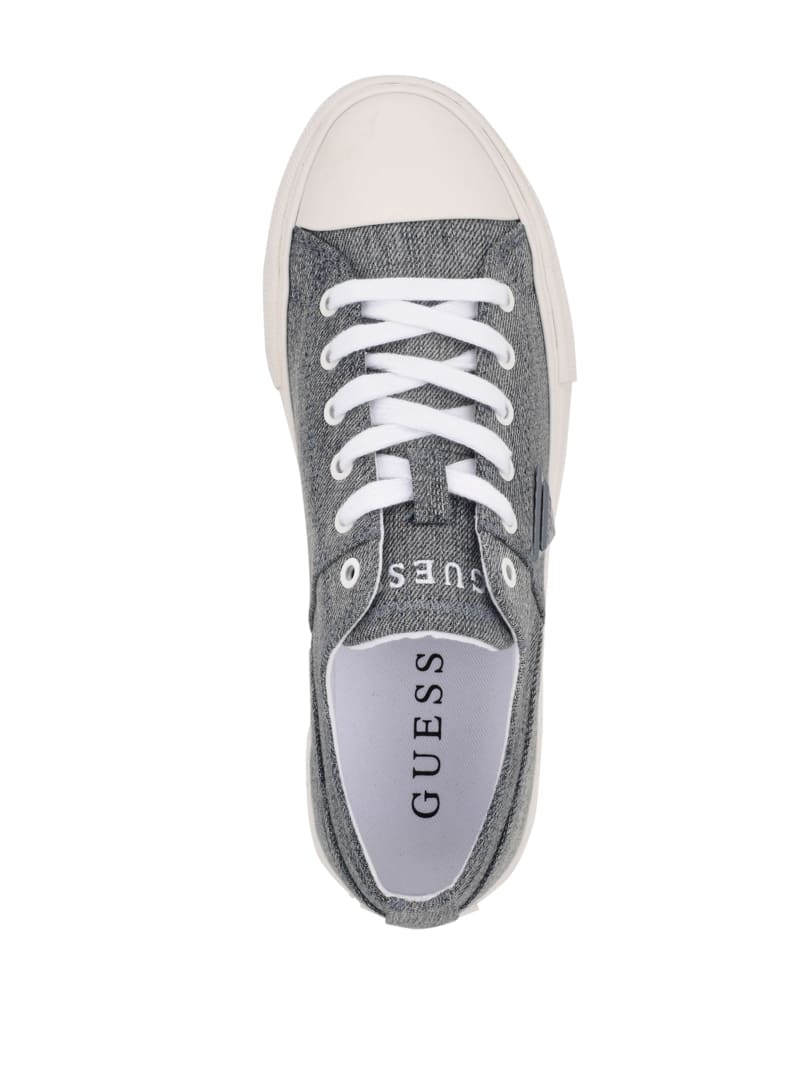 Trampki Damskie Guess Pranze Low-Top Płócienne Niebieskie | 3257869-TG