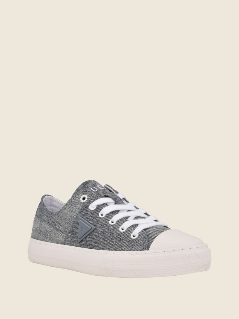 Trampki Damskie Guess Pranze Low-Top Płócienne Niebieskie | 3257869-TG