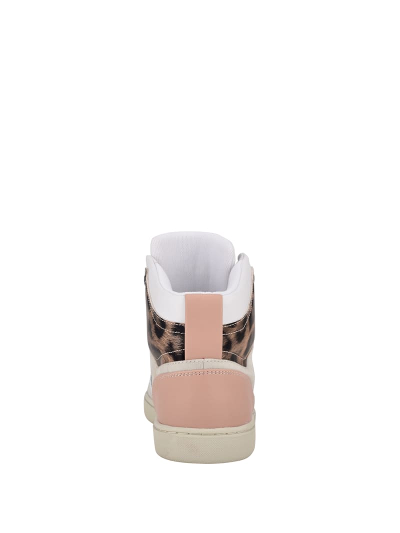 Trampki Męskie Guess Justis Embossed Logo High-Top Kolorowe | 3465728-YQ