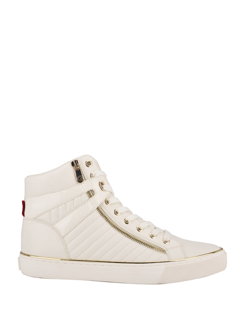 Trampki Męskie Guess Million High-Top Białe | 4690271-DP