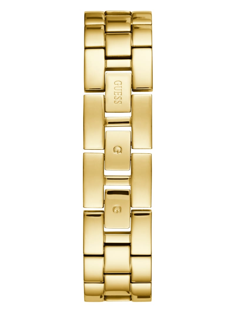 Zegarek Damskie Guess Gold-Tone Crystal Bangle Analog Złote | 1263845-EC