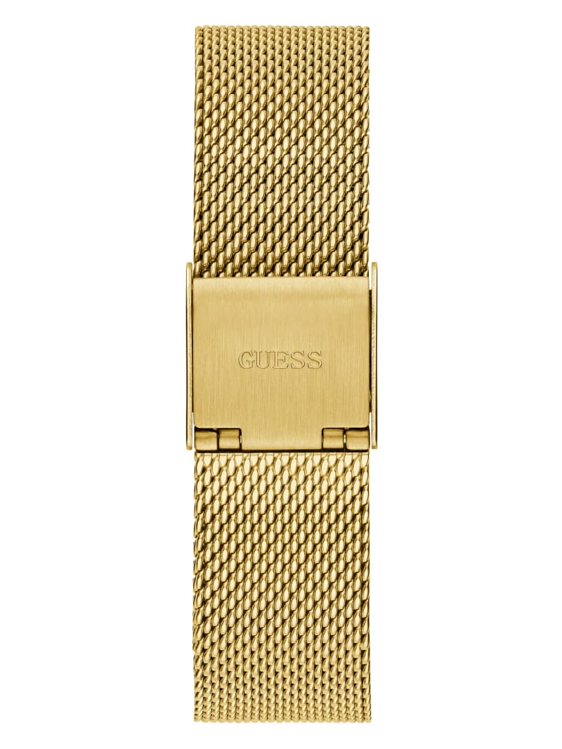 Zegarek Damskie Guess Gold-Tone Mesh Analog Złote | 4376805-WD