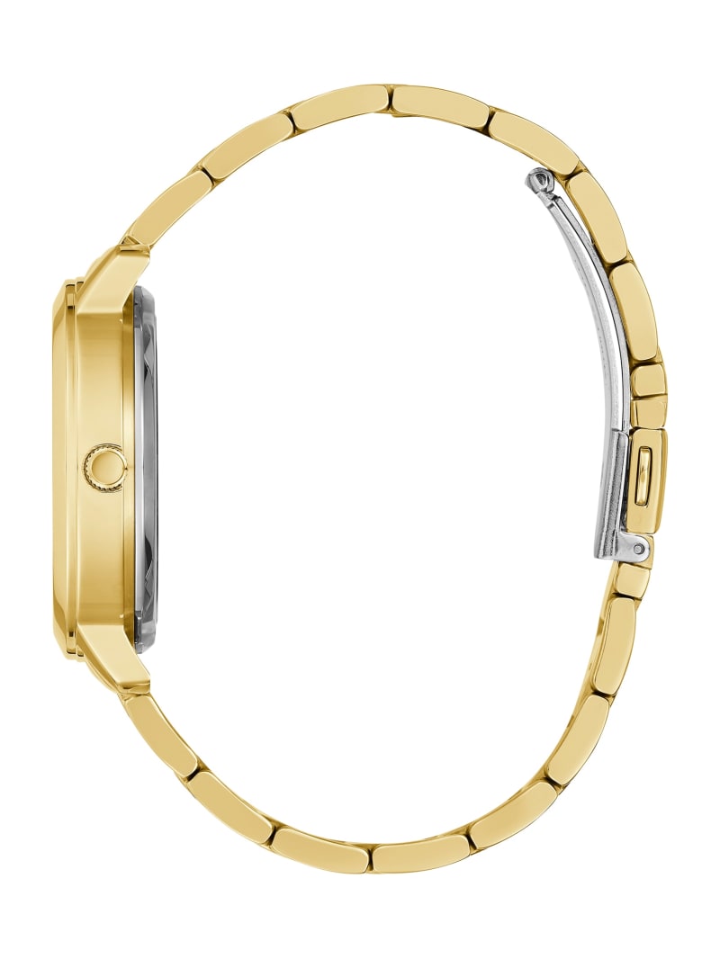 Zegarek Damskie Guess Gold-Tone Quattro G Clear Analog Złote | 7810326-EW