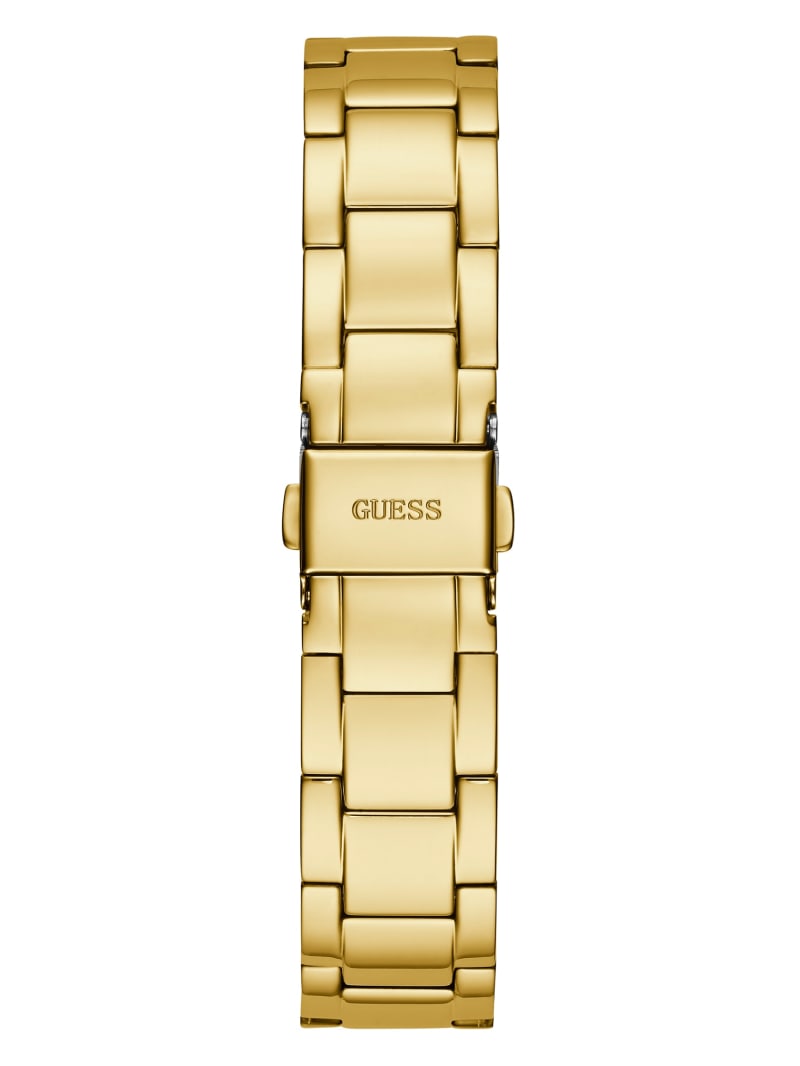 Zegarek Damskie Guess Gold-Tone Quattro G Clear Analog Złote | 7810326-EW