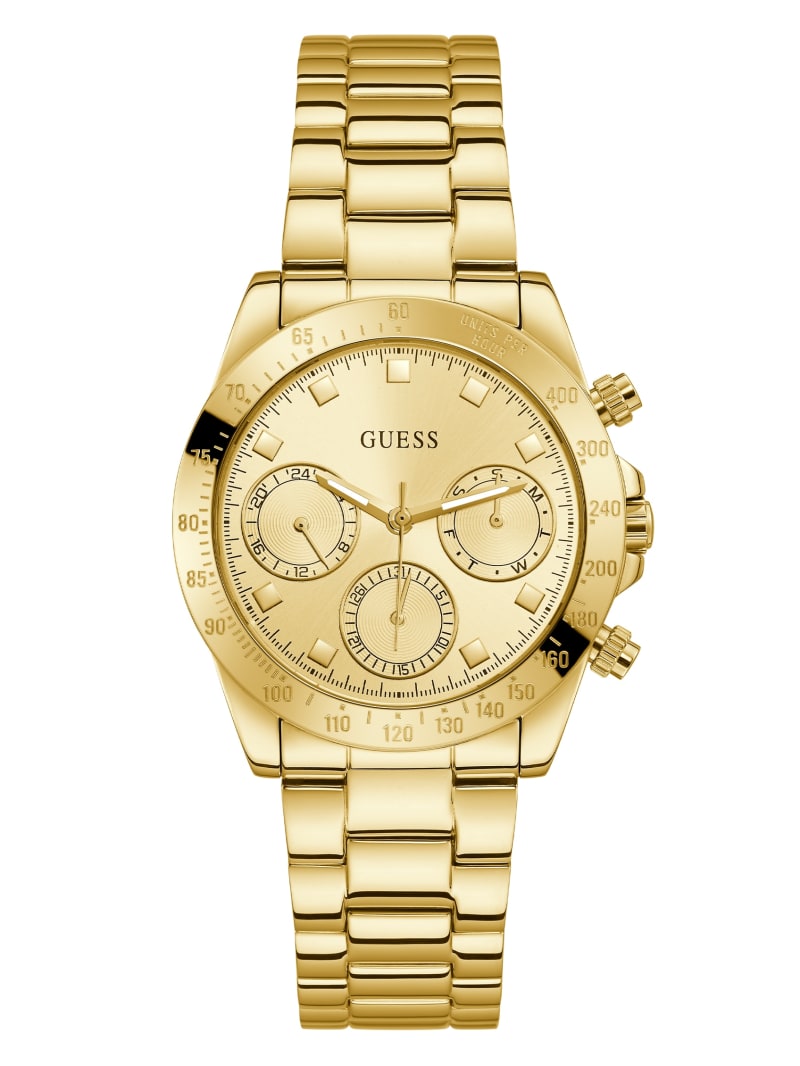 Zegarek Damskie Guess Gold-Tone Wielofunkcyjny Złote | 4938275-DJ