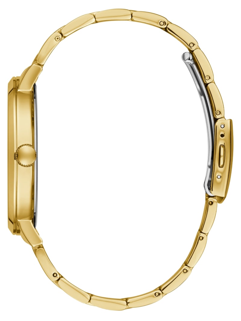 Zegarek Damskie Guess Gold-Tone and Diamond Analog Złote | 7416823-KQ