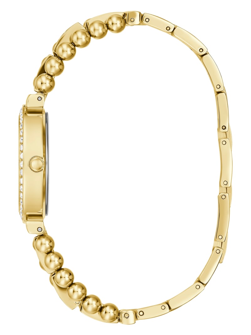 Zegarek Damskie Guess Gold-Tone and Rhinestone Analog Złote | 7905613-DC