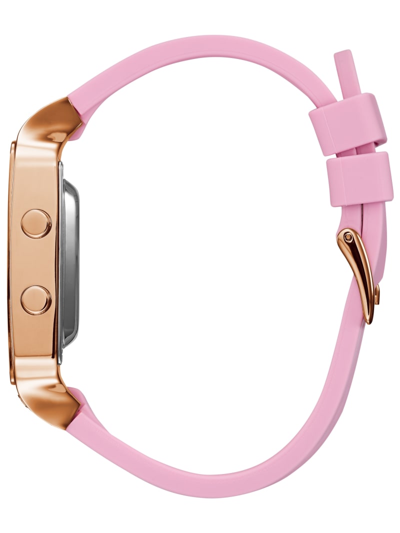 Zegarek Damskie Guess Pink and Rose Gold-Tone Cyfrowy Różowe | 2301495-QM