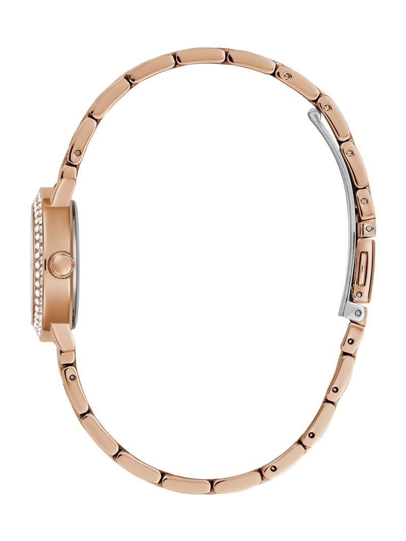 Zegarek Damskie Guess Rose Gold-Tone Analog Różowe Złote | 2509673-JL