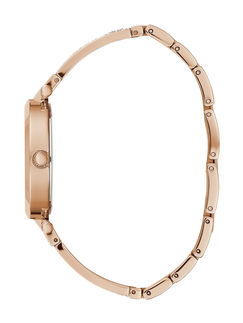 Zegarek Damskie Guess Rose Gold-Tone Crystal Bangle Analog Różowe Złote | 8237519-PT