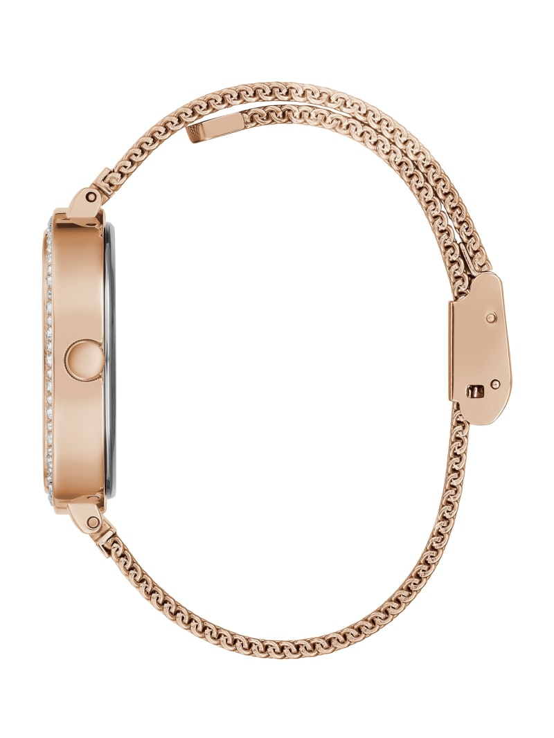 Zegarek Damskie Guess Rose Gold-Tone Mesh Analog Miedź | 8974106-BR