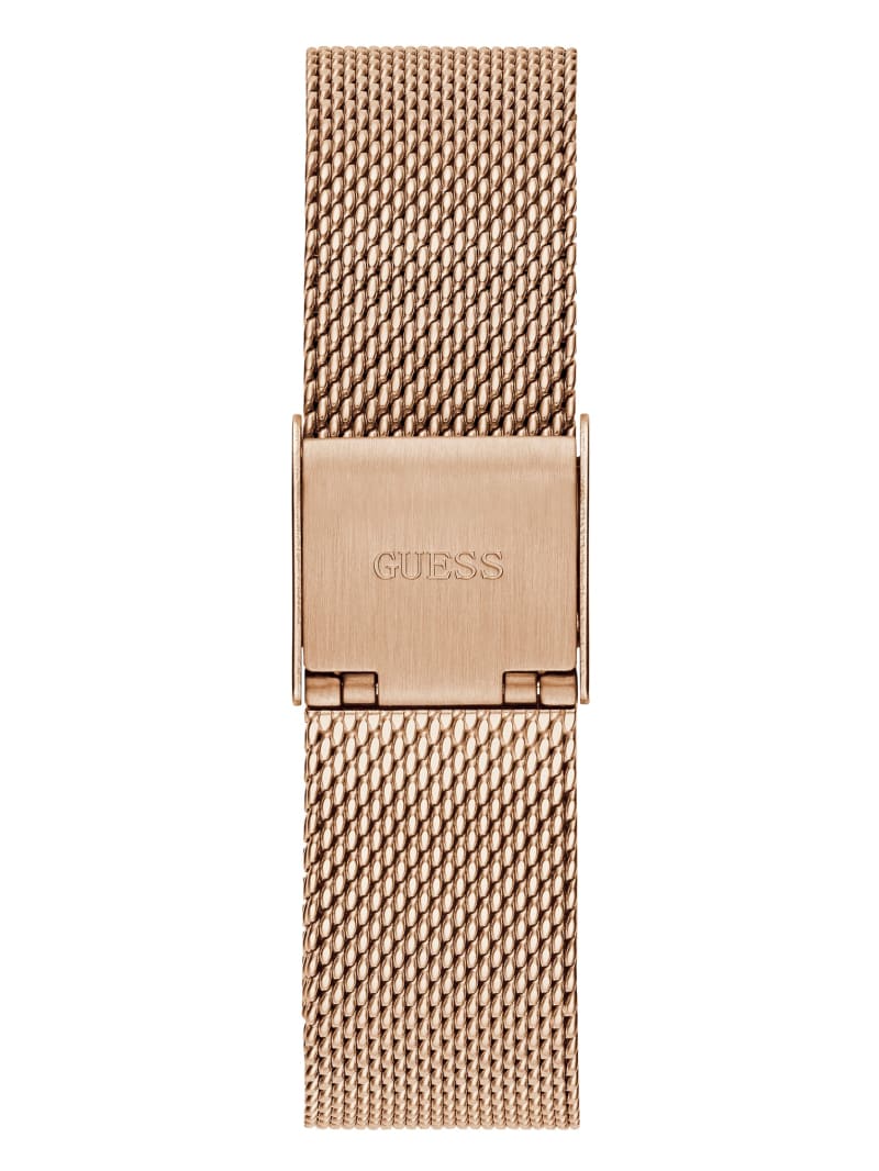 Zegarek Damskie Guess Rose Gold-Tone Mesh Analog Miedź | 8974106-BR