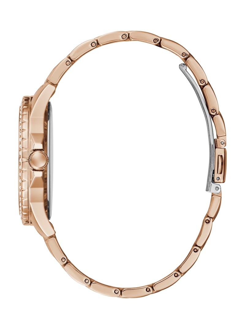 Zegarek Damskie Guess Rose Gold-Tone Rhinestone Analog Miedź | 7645283-VC