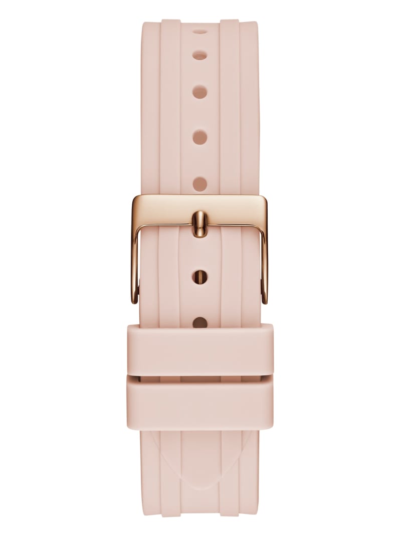 Zegarek Damskie Guess Rose Gold-Tone and Pink Silikon Wielofunkcyjny Różowe | 1394027-ZR