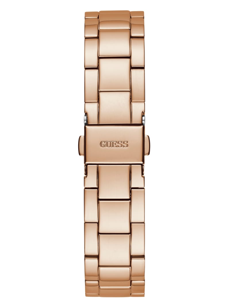 Zegarek Damskie Guess Rose Gold-Tone and Rhinestone Wielofunkcyjny Różowe Złote | 1462037-RZ