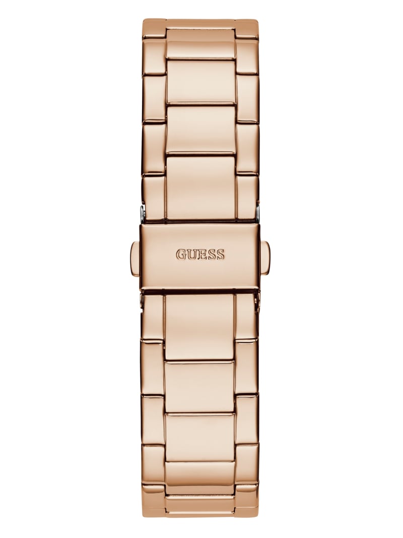 Zegarek Damskie Guess Rose Gold-Tone and Rhinestone Wielofunkcyjny Różowe Złote | 4986135-GC