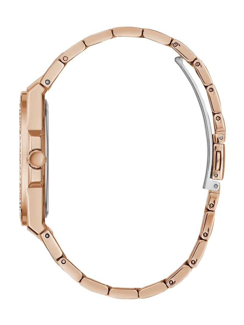 Zegarek Damskie Guess Rose Gold-Tone and Rhinestone Analog Różowe Złote | 5831402-AB