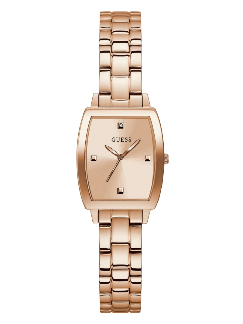 Zegarek Damskie Guess Rose Gold-Tone and Diamond Analog Różowe Złote | 6137540-ZU